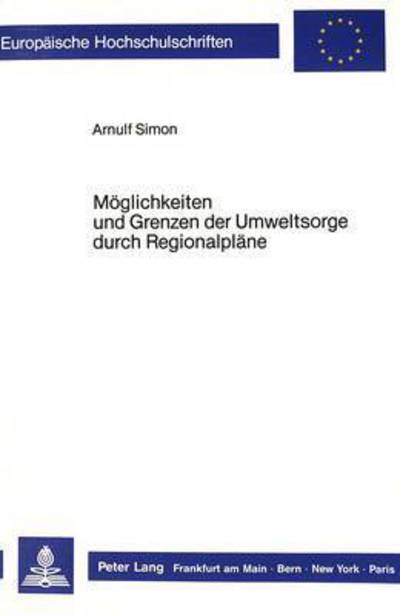 Moglichkeiten Und Grenzen Der Umweltsorge Durch Regionalplane