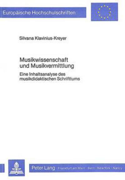 Musikwissenschaft Und Musikvermittlung