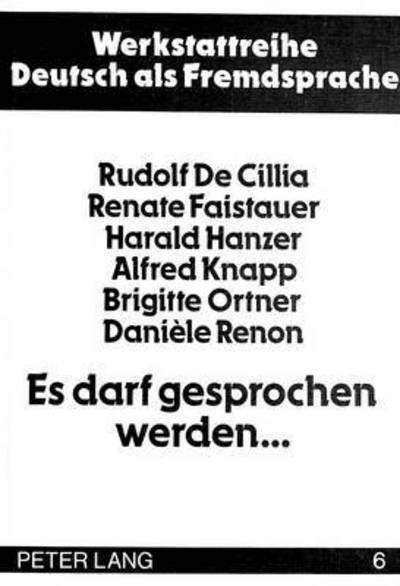 Es Darf Gesprochen Werden...
