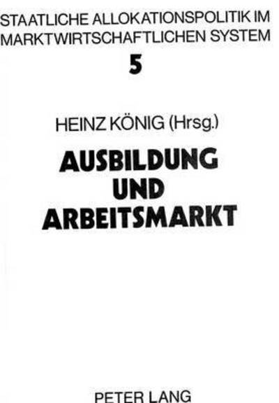 Ausbildung Und Arbeitsmarkt