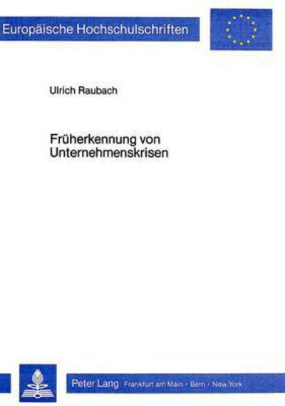 Fruherkennung Von Unternehmenskrisen