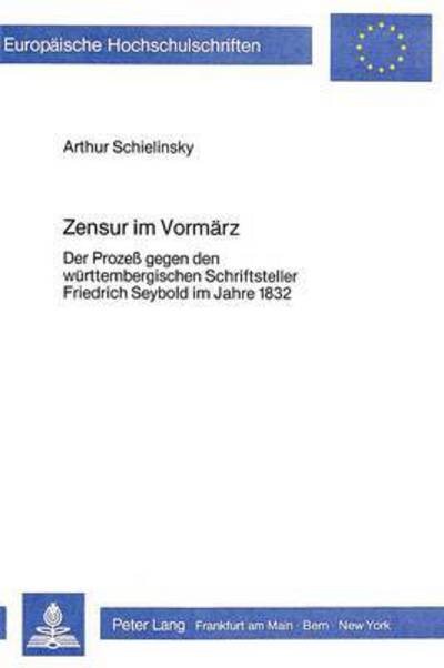 Zensur Im Vormarz