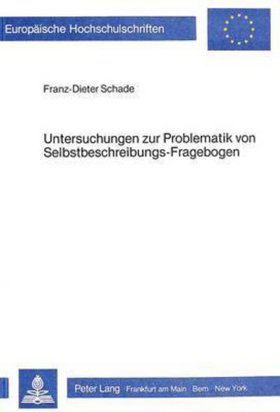 Untersuchungen Zur Problematik Von Selbstbeschreibungs-Frageboden