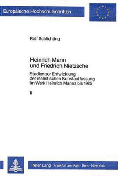 Heinrich Mann Und Friedrich Nietzsche