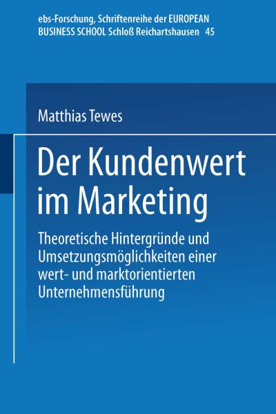 Der Kundenwert Im Marketing
