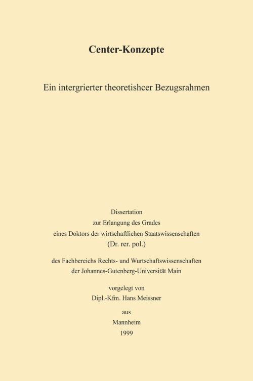 Center-Konzepte