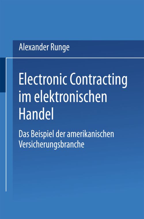 Electronic Contracting Im Elektronischen Handel