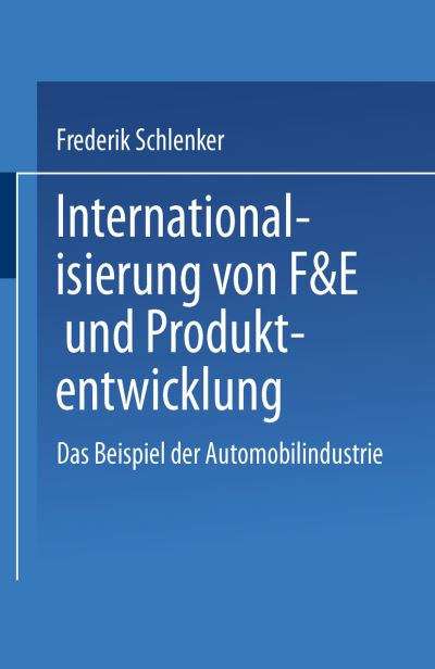 Internationalisierung Von F&E Und Produktentwicklung
