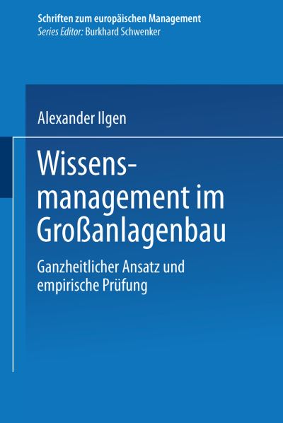 Wissensmanagement Im Groanlagenbau