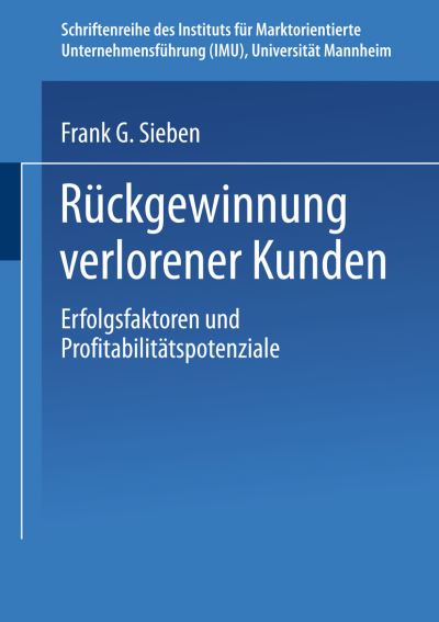 Rückgewinnung Verlorener Kunden