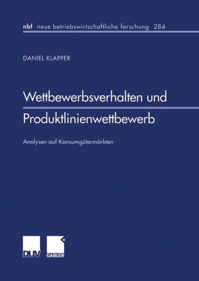 Wettbewerbsverhalten Und Produktlinienwettbewerb