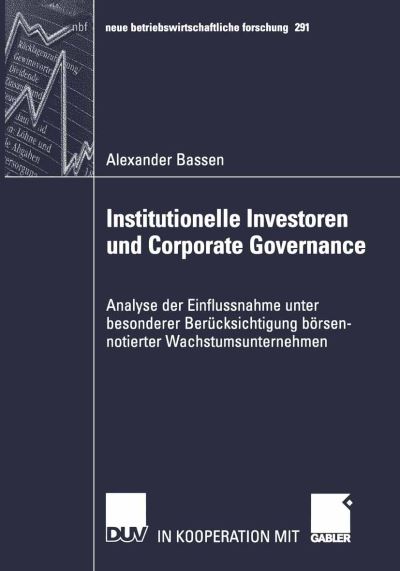 Institutionelle Investoren Und Corporate Governance