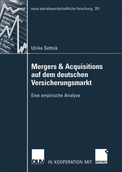 Mergers & Acquisitions Auf Dem Deutschen Versicherungsmarkt