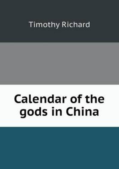 Calendar of the Gods in China