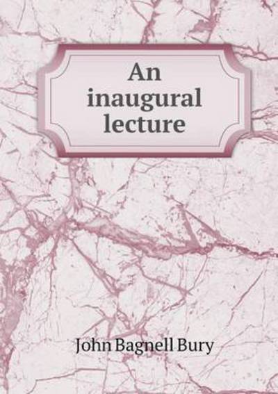 An Inaugural Lecture