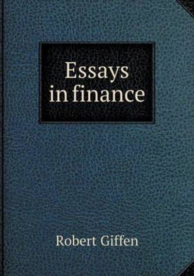 Essays in Finance
