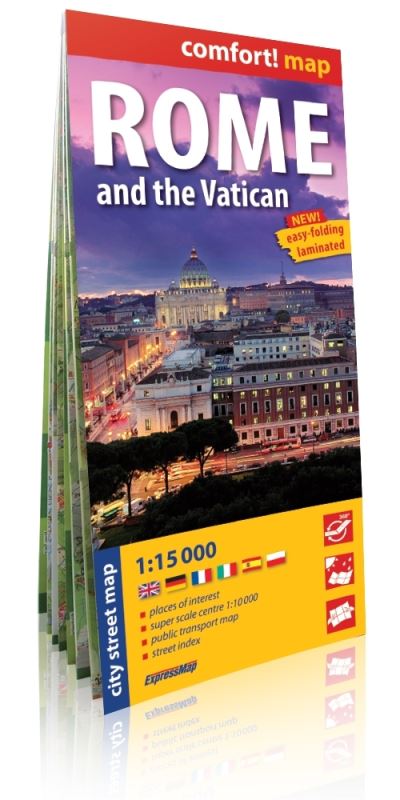 Comfort! Map Rome and the Vatican
