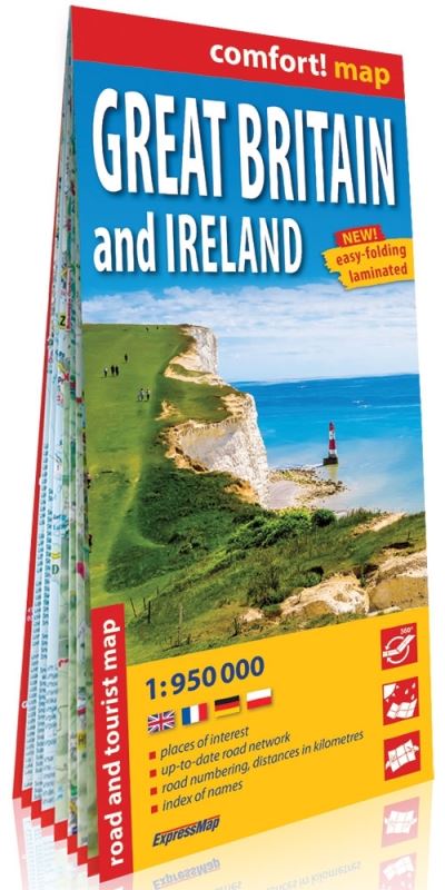 Comfort! Map Great Britain & Ireland