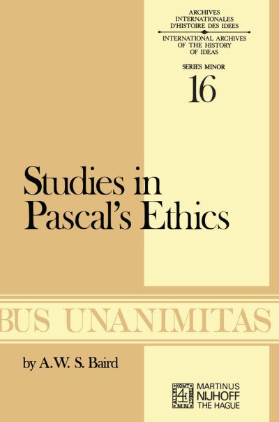 Studies in Pascal's Ethics