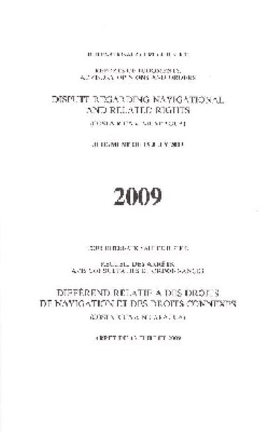 Dispute Regarding Navigational and Related Rights