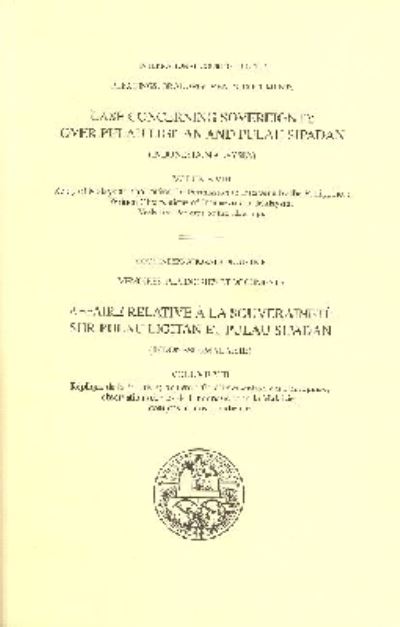 Case Concerning Sovereignty Over Pulau Ligitan and Pulau Sipadan (Indonesia/Malaysia)