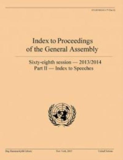 Index to Proceedings of the General Assembly 2013/2014. Part II Index to Speeches