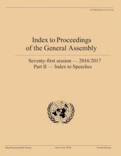 Index to Proceedings of the General Assembly 2016/2017