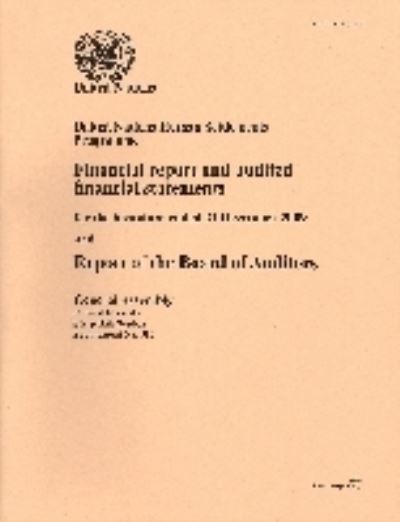 Financial Report and Audited Financial Statementsand Report of the Board of Auditors