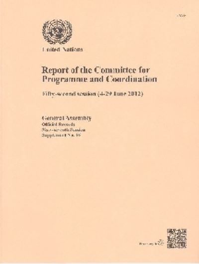 Report of the Committee for Programme and Coordination