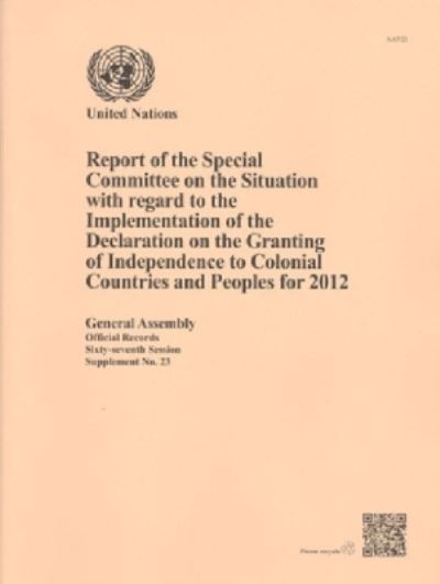 Report of the Special Committee on the Situation With Regard to the Implem