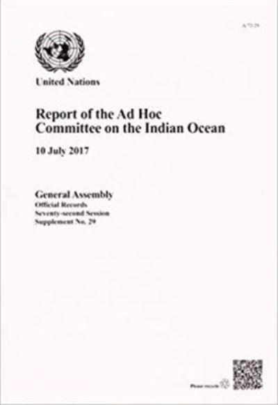 Report of the Ad Hoc Committee on the Indian Ocean, 10th July 2017