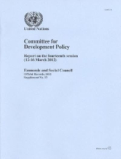 Report of the Committee for Development Policy