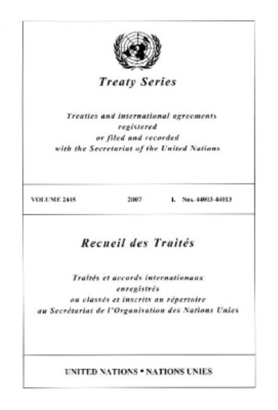 Treaty Series 2445 I