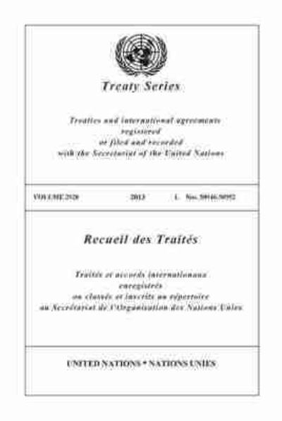 Treaty Series 2928 (English/French Edition)