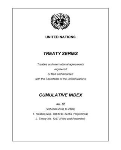 Treaty Series Cumulative Index Number 52