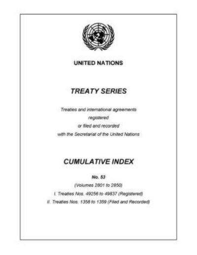 Treaty Series Cumulative Index Number 53