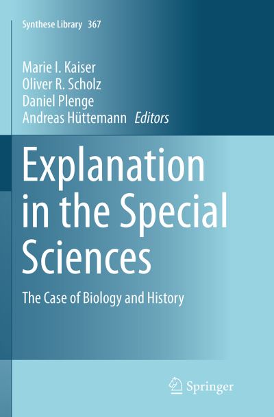 Explanation in the Special Sciences