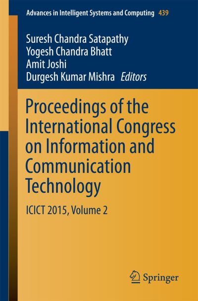 Proceedings of the International Congress on Information and Communication Technology Volume 2