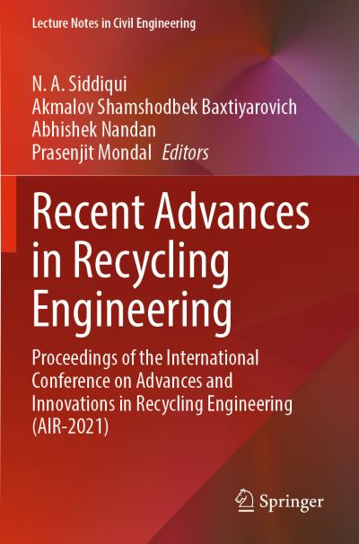 Recent Advances in Recycling Engineering