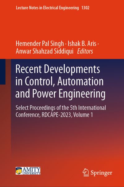Recent Developments in Control, Automation and Power Engineering Volume 1