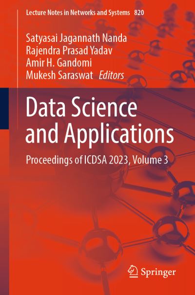 Data Science and Applications Volume 3