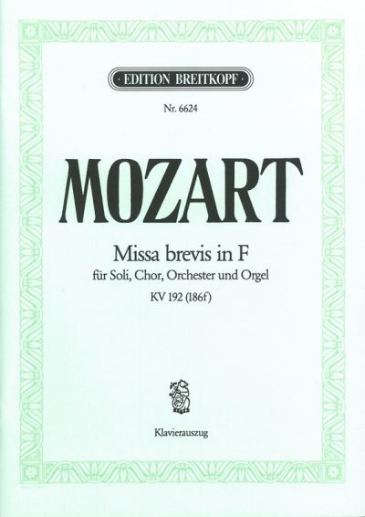 Missa Brevis in F K. 192 (186F)