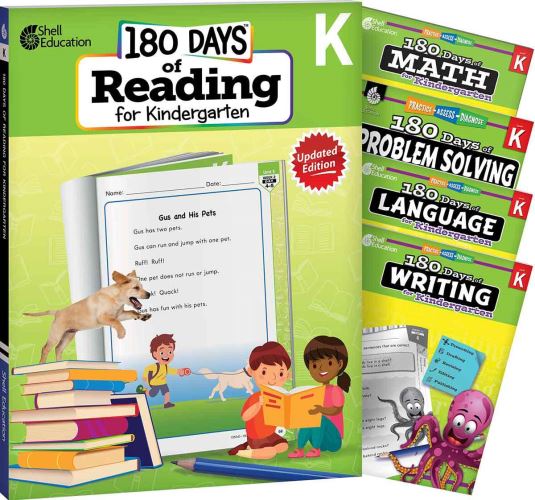 180 Days®: Reading, Math, Language, Writing, & Problem Solving for Kindergarten: 5-Book Set