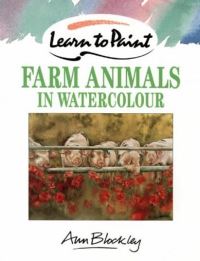 Book Cover for Farm Animals in Watercolour by Ann Blockley