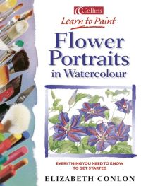 Book Cover for Flower Portraits in Watercolour by Elizabeth Conlon