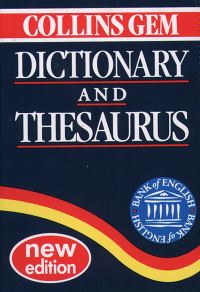 Book Cover for Dictionary and Thesaurus by 