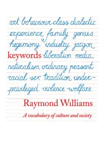Book Cover for Keywords by Raymond Williams