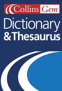 Book Cover for Collins Gem Dictionary & Thesaurus by Paige Weber, Jennifer Baird