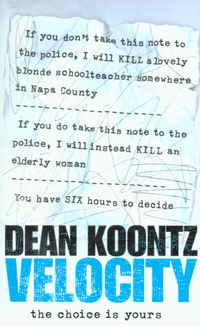Book Cover for Velocity by Dean R Koontz