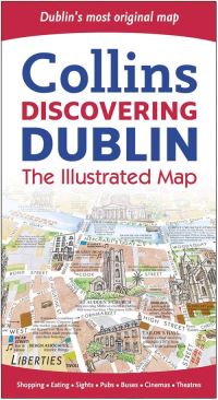 Book Cover for Discovering Dublin Illustrated Map by Collins Maps
